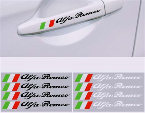 Alfa Romeo 147 159 156 Mito Giulietta Kapı Kolu Stiker Set