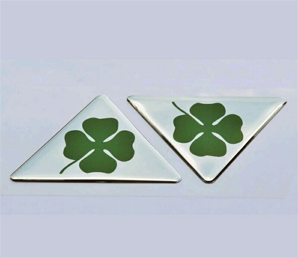  ALFA ROMEO YONCA AMBLEM 3D Sticker 2 Adet