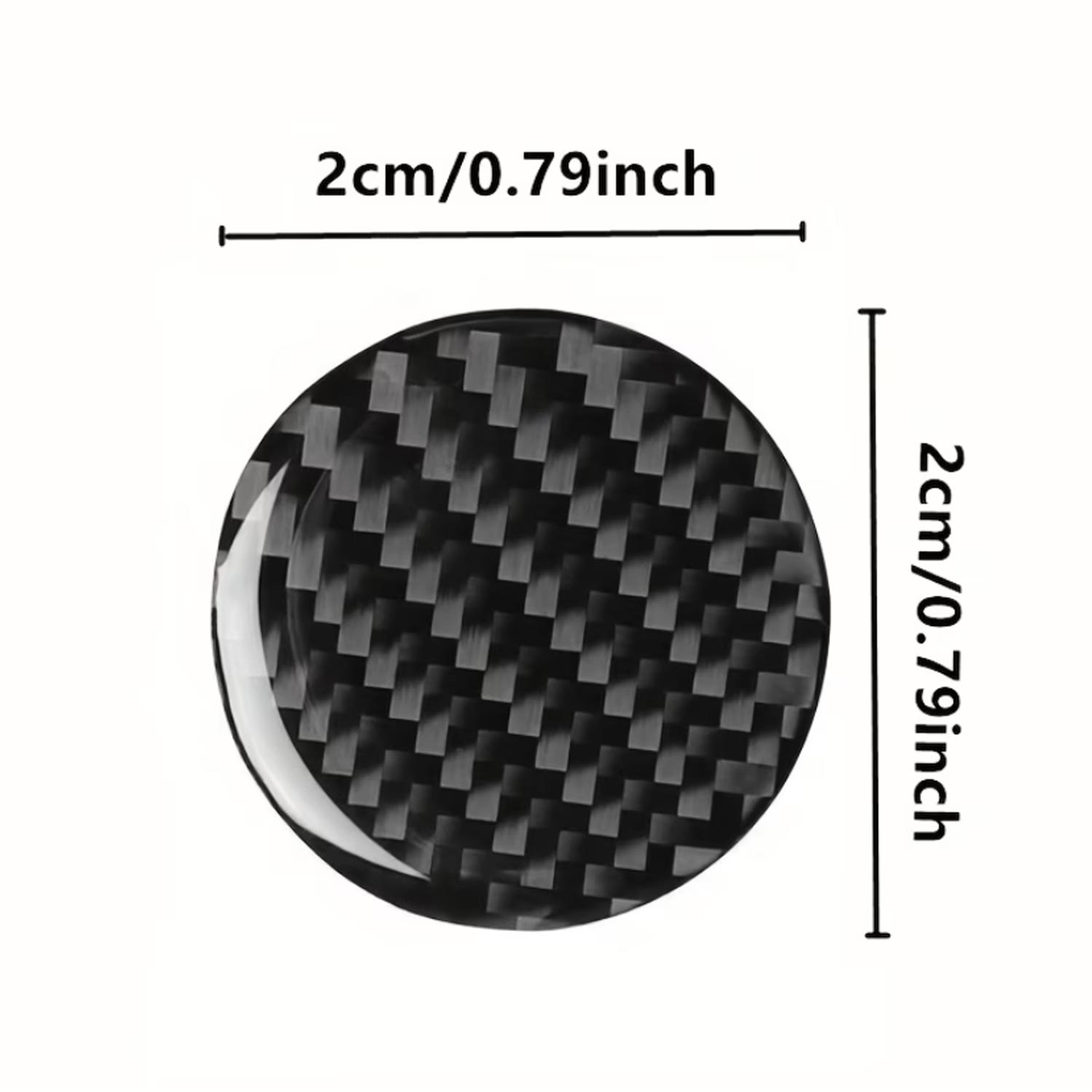 Redline Grafik Universal Karbon Desenli 8 Parça 2 cm Evrensel Araç Kapı Kilit Deliği Koruyucu Sticker – Çizilmeye Karşı Koruma, Kendinden Yapışkanlı 3D Sticker