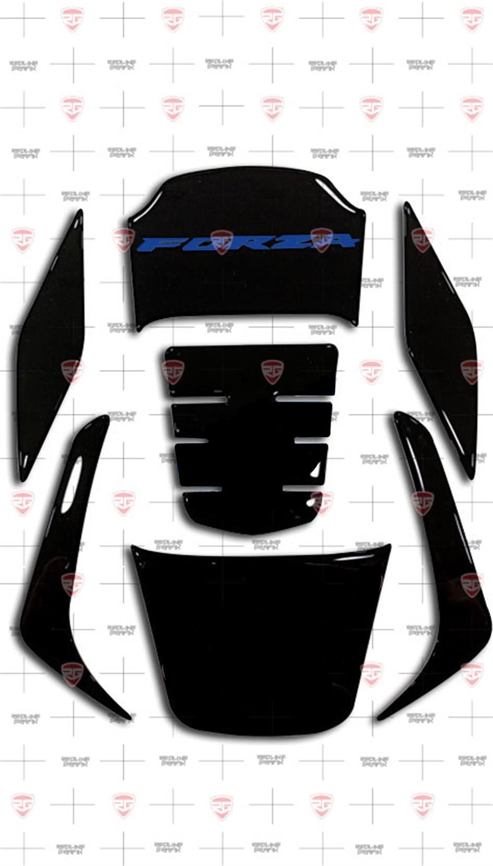 2018-2020 Honda NSS250 Forza Tank Pad Set Lacivert-Siyah