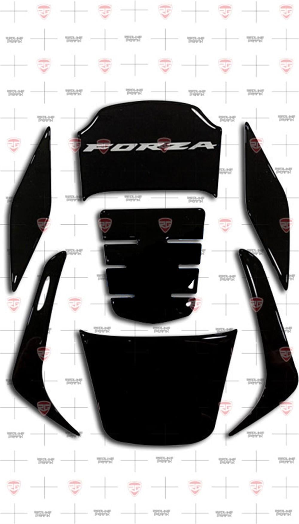 2018-2020 Honda NSS250 Forza Tank Pad Set Beyaz-Siyah
