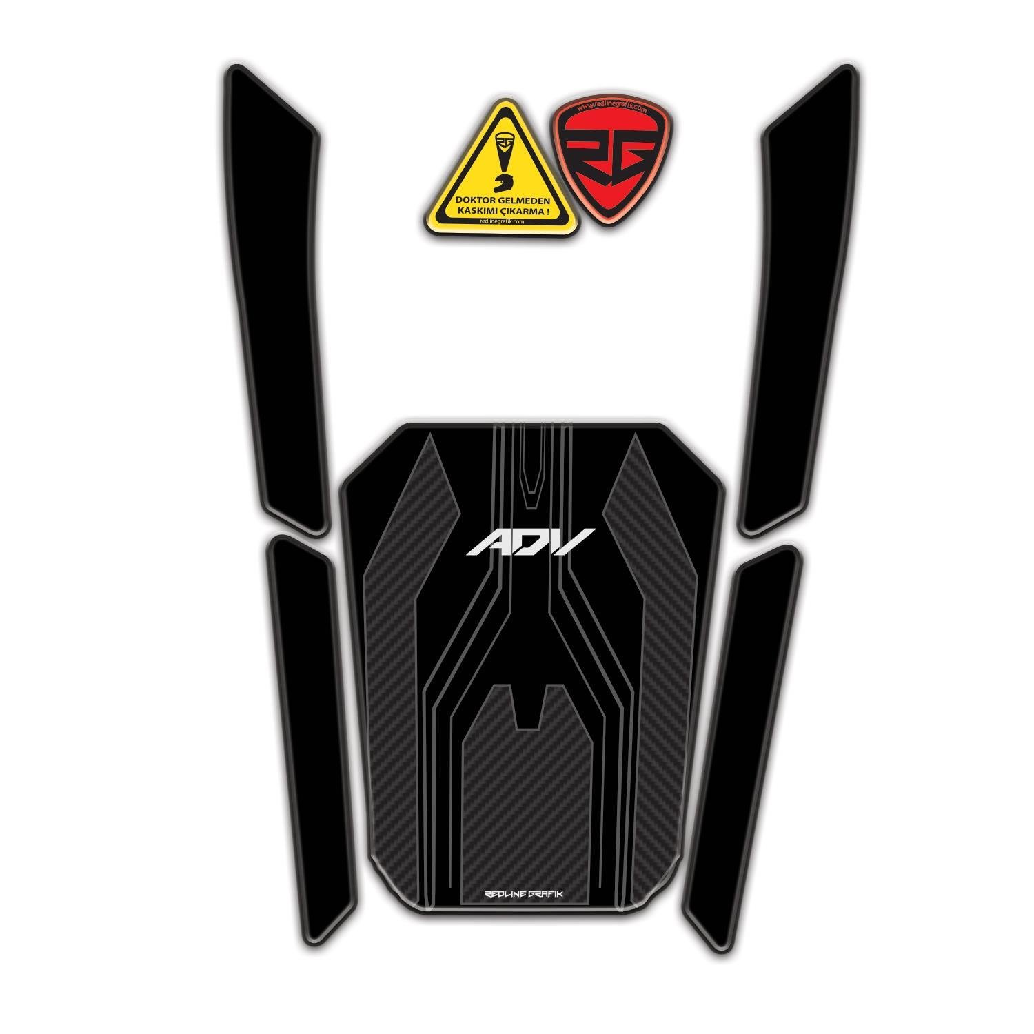 Redline Grafik Honda ADV 350 2023-2025 Uyumlu Tank Pad Redlinegrafik
