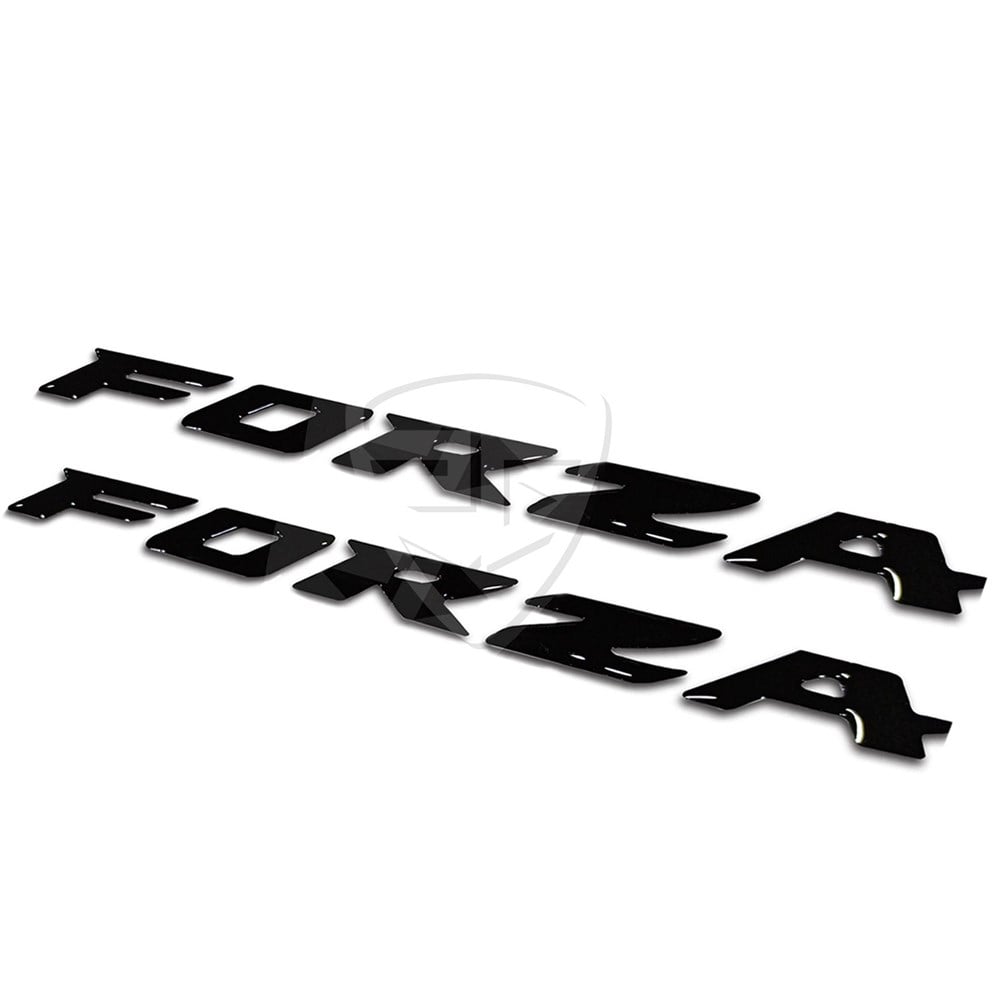 2'li Honda Forza 3D Damla Sticker Siyah
