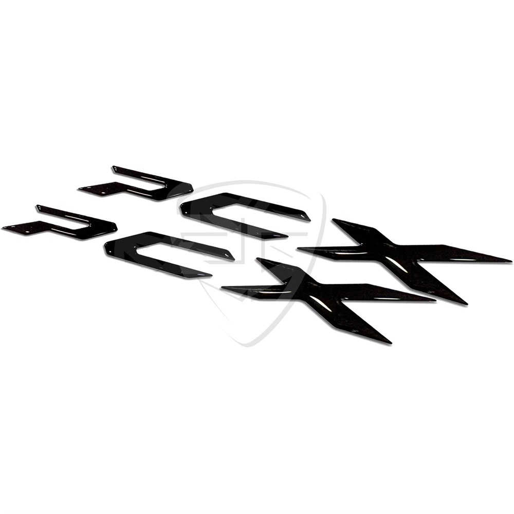 2'li Honda PCX 3D Damla Sticker Siyah