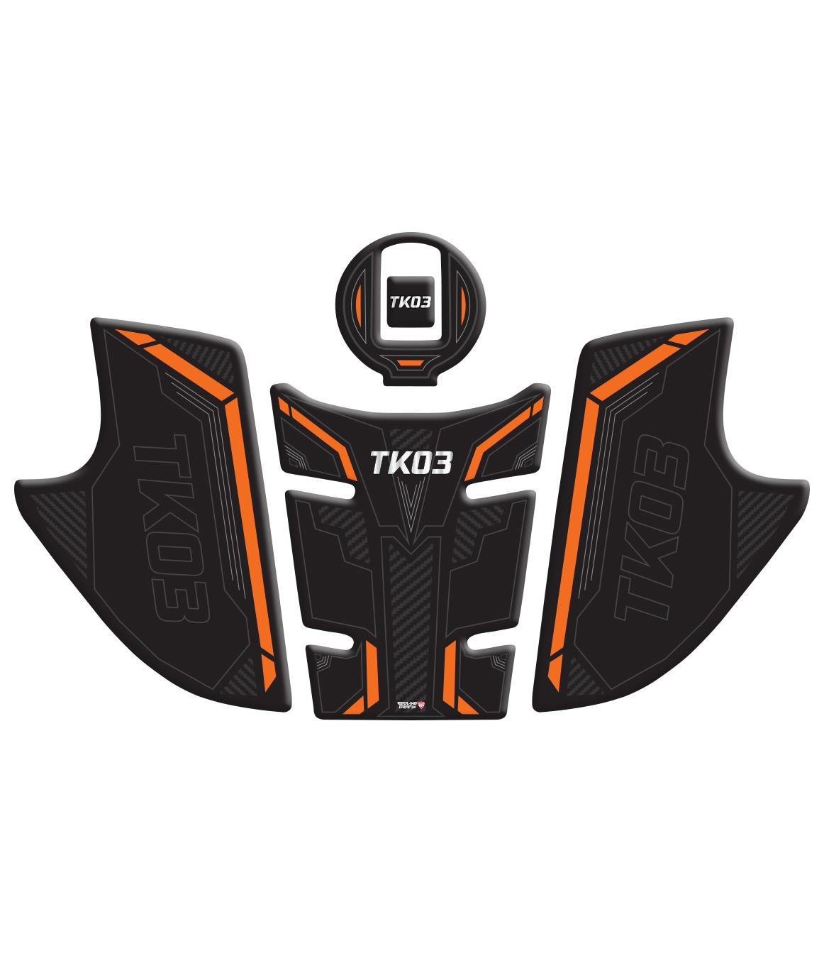 Kuba TK-03 Turuncu Tank Pad Redline Grafik