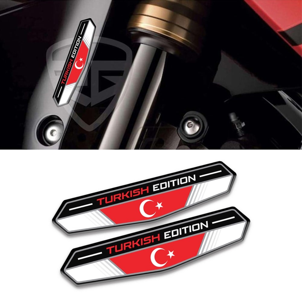 3D Motosiklet Çıkartma Etiket Sticker Turkish Edition
