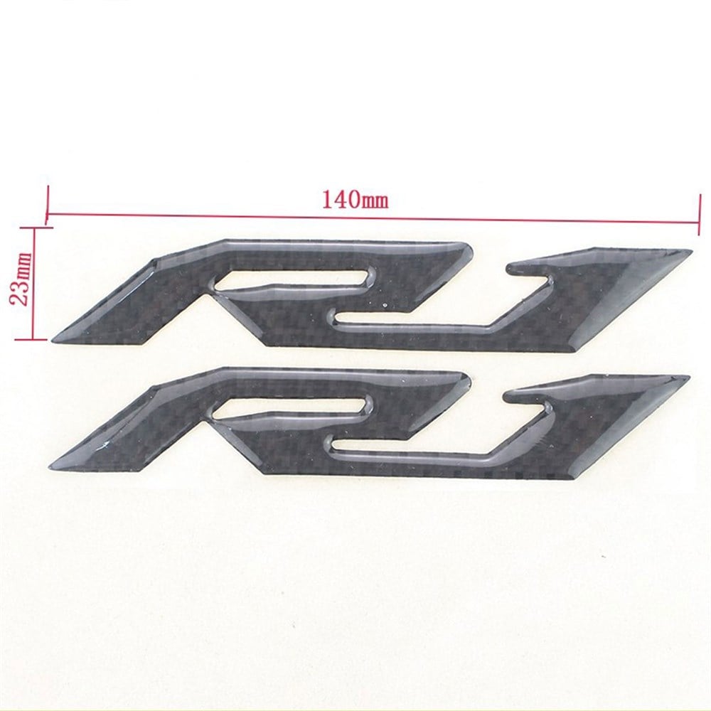3D Yamaha R1 Karbon Logo 2 Adet