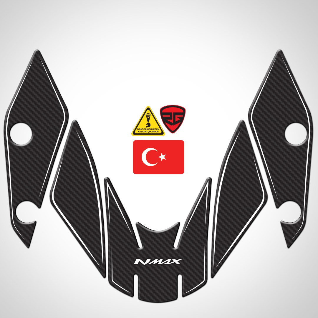 Redlinegrafik Nmax 2021-2024 Uyumlu Karbon Çamurluk Pad