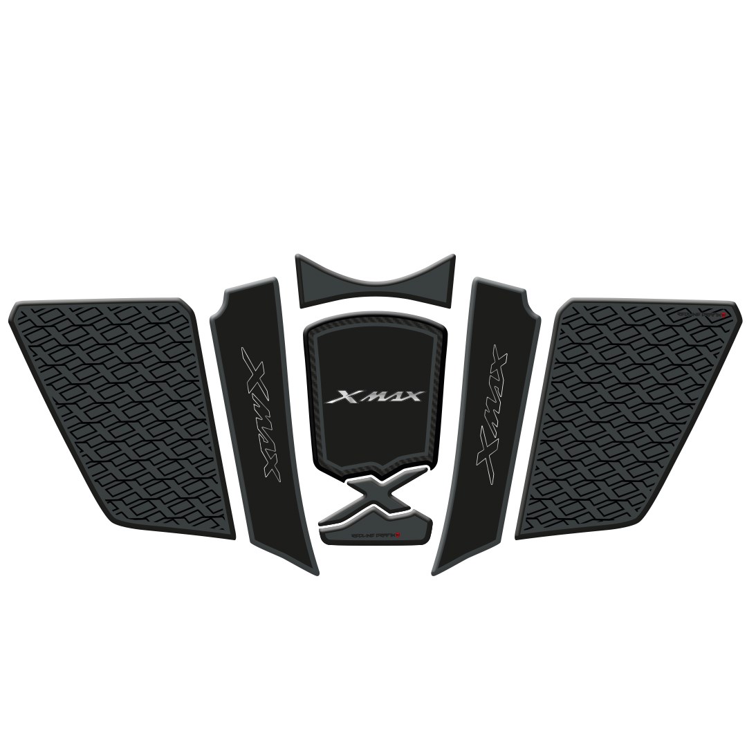Xmax 2023-2026 Uyumlu Siyah Gri Tank Pad Set
