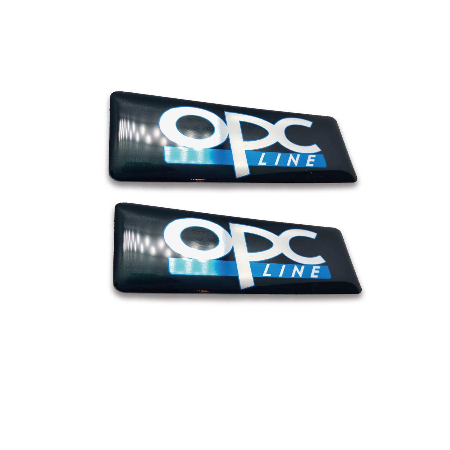 OPC Yazılı Gümüş Siyah 3D 2 Adet Sticker Redlinegrafik