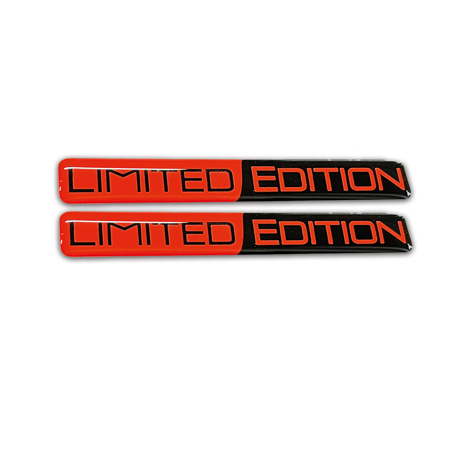 Limited Edition Kırmızı Siyah 3D Kabartmalı Sticker 2 Adet Redlinegrafik