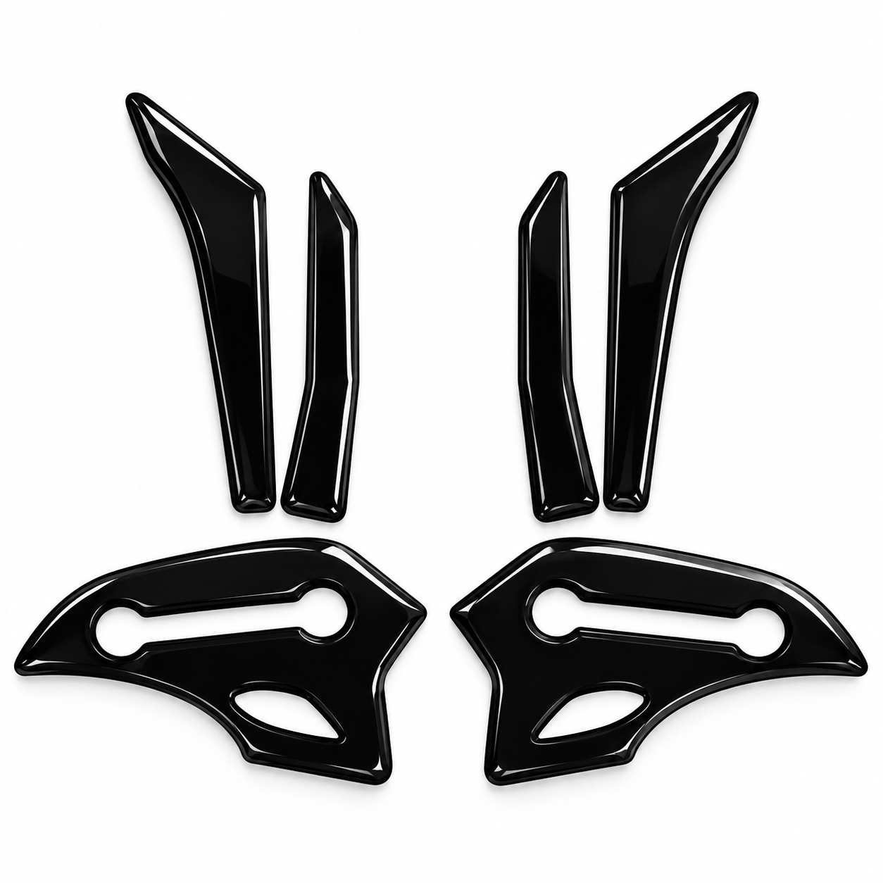 Redlinegrafik Suzuki Hayabusa 2021 - 2026 Uyumlu Piano Black Basamak Koruyucu Pad Sticker 6 Parça