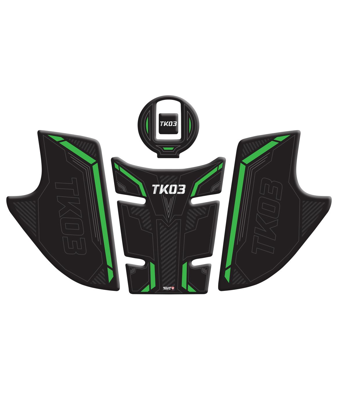 Kuba TK-03 Yeşil Tank Pad Redline Grafik