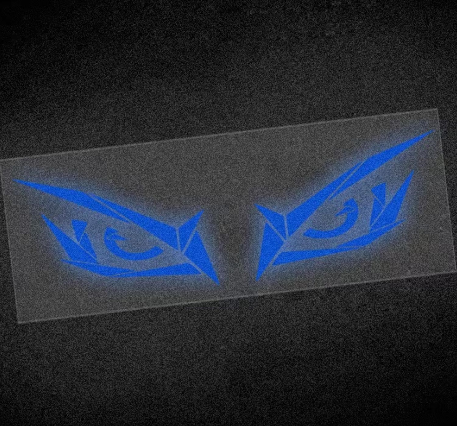 Universal Reflektif Özellikli Gece Parlayan Mavi Evil Eye Motosiklet Ön Grenaj Sticker Set