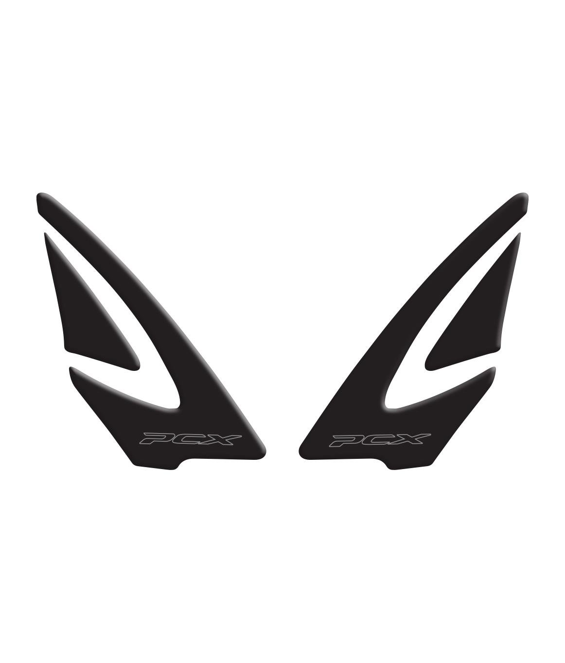 Honda PCX 2025 siyah artçı basamak pad Redline Grafik