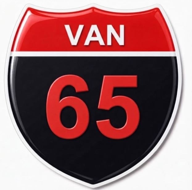 Redlinegrafik Van 65plaka Kodlu 3D Kabartmalı Araç 1 Adet Sticker Etiket siyah kırmızı Renk