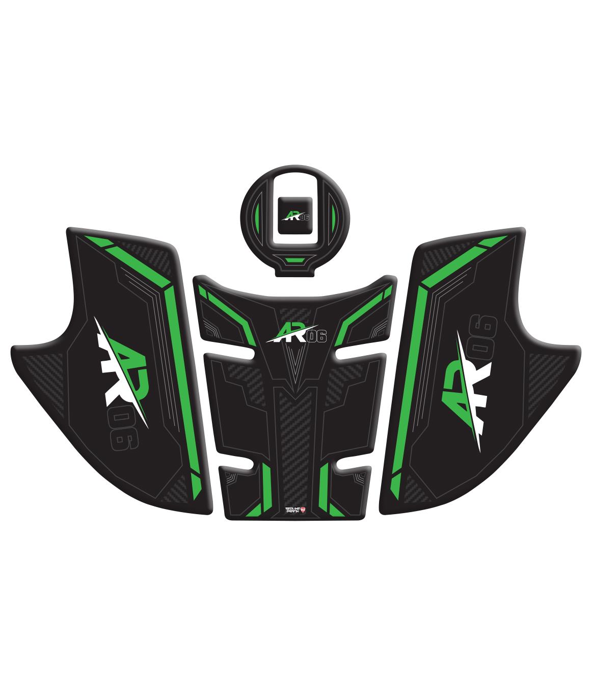 Arora AR-06 Yeşil Tank Pad Redline Grafik