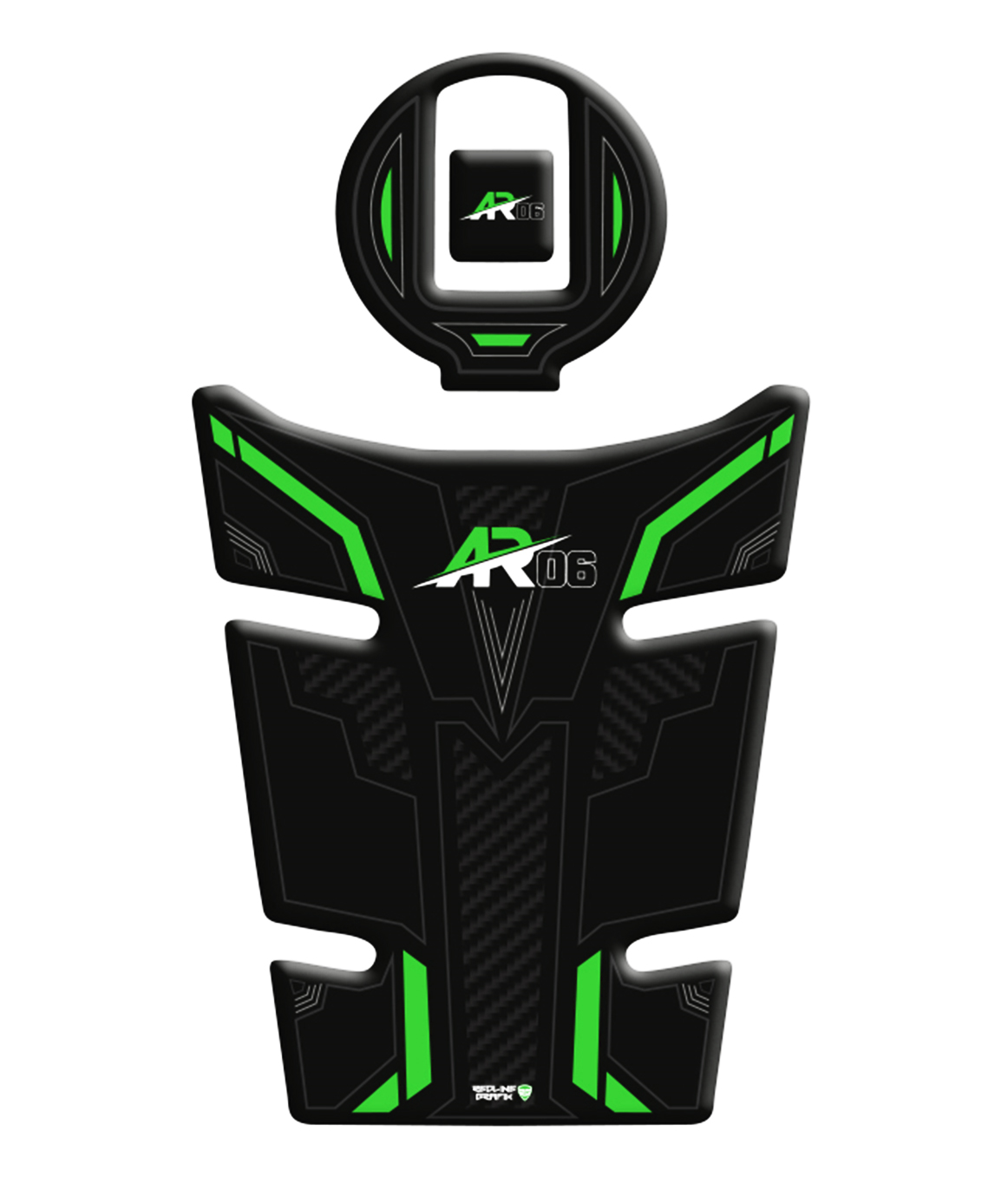 Arora AR-06 Yeşil Tank Pad Depo Kapak Pad Redline Grafik