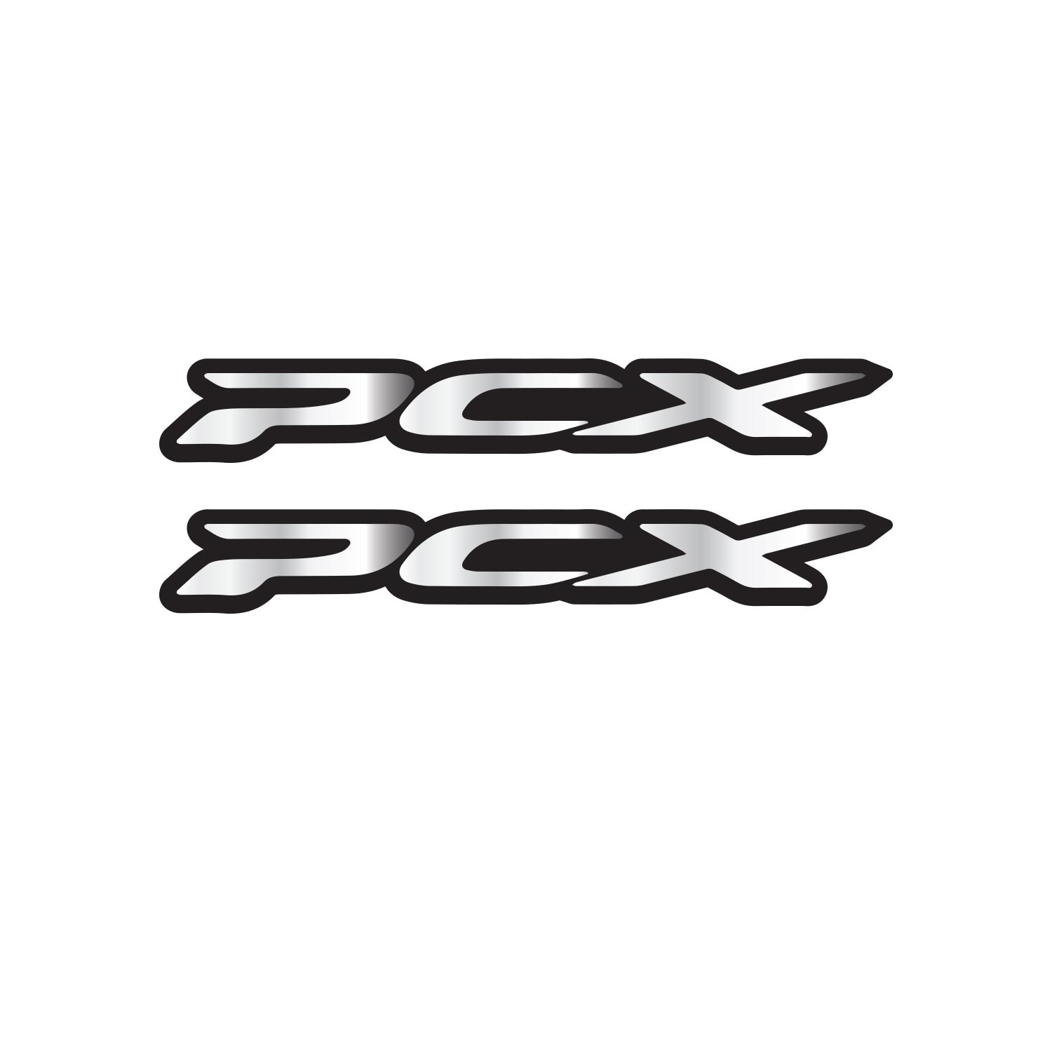 Redlinegrafik PCX Yazılı Gümüş Grenaj Sticker Set