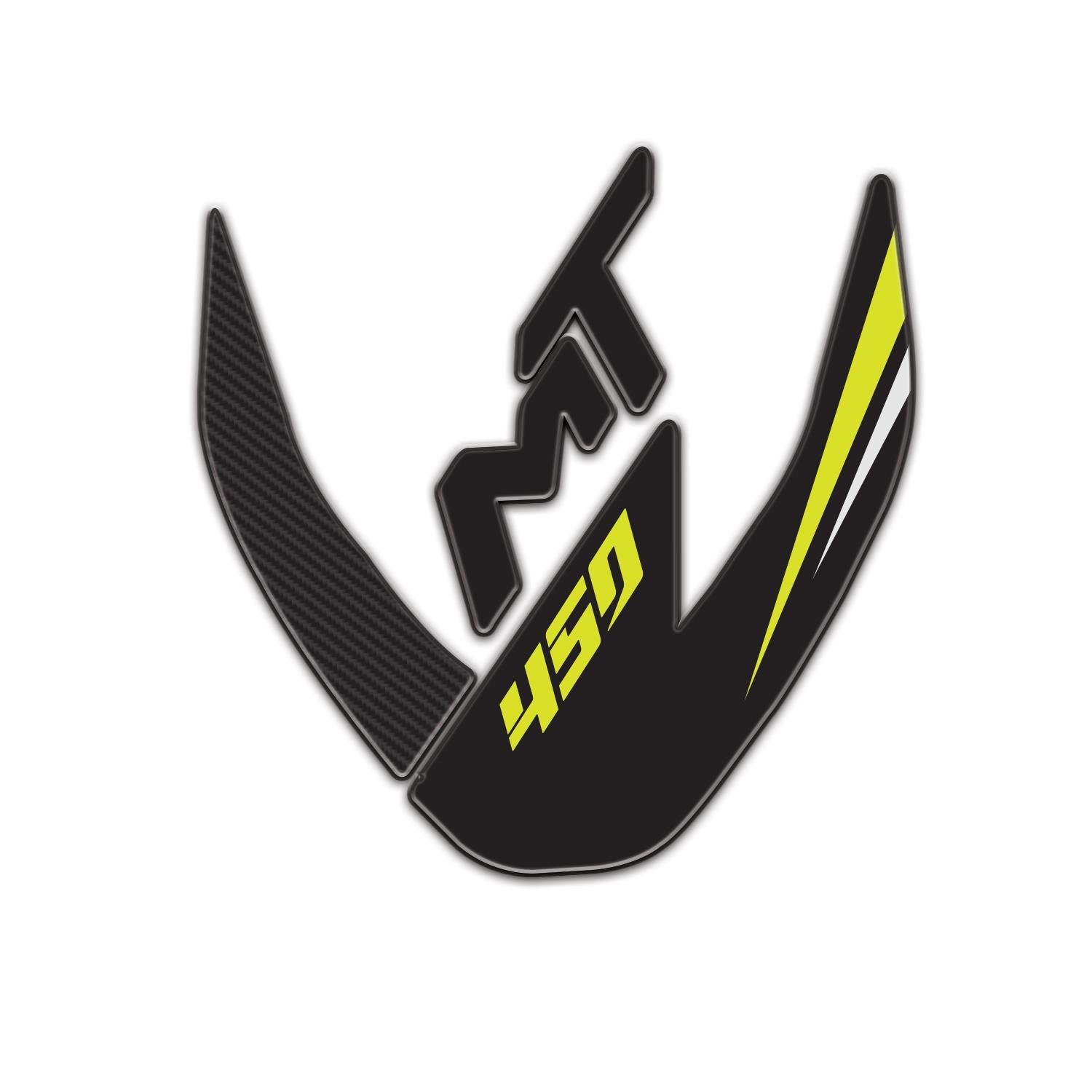 Redlinegrafik Cf Moto 450 mt 2024 Uyumlu Siyah Sarı Çamurluk Pad