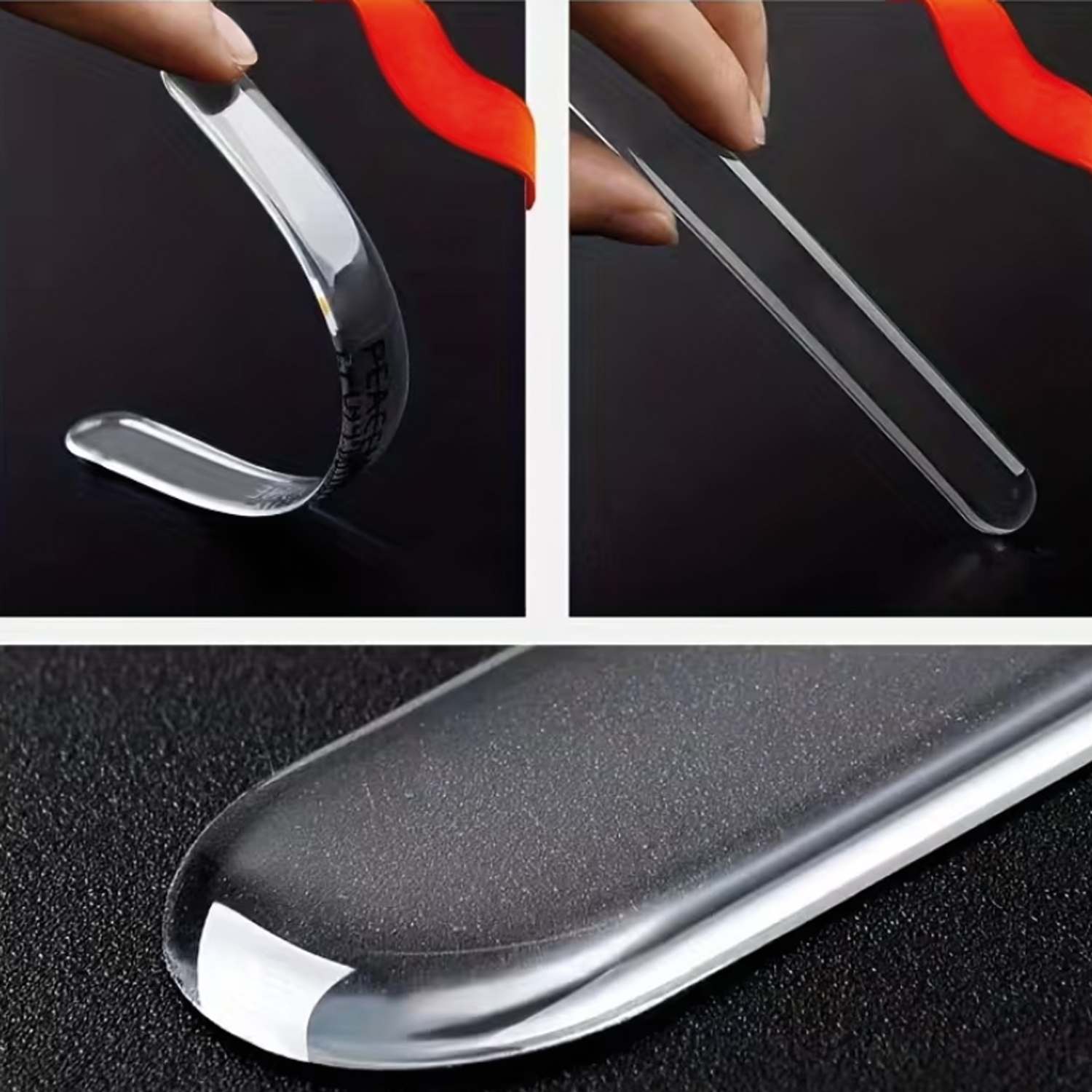 Universal 4 Adet Şeffaf Yapıştırma Araba Etiket Motosiklet Dikiz Aynası Koruma Kapı Kolu Yan Kapı Koruma Anti Scratch Sticker 