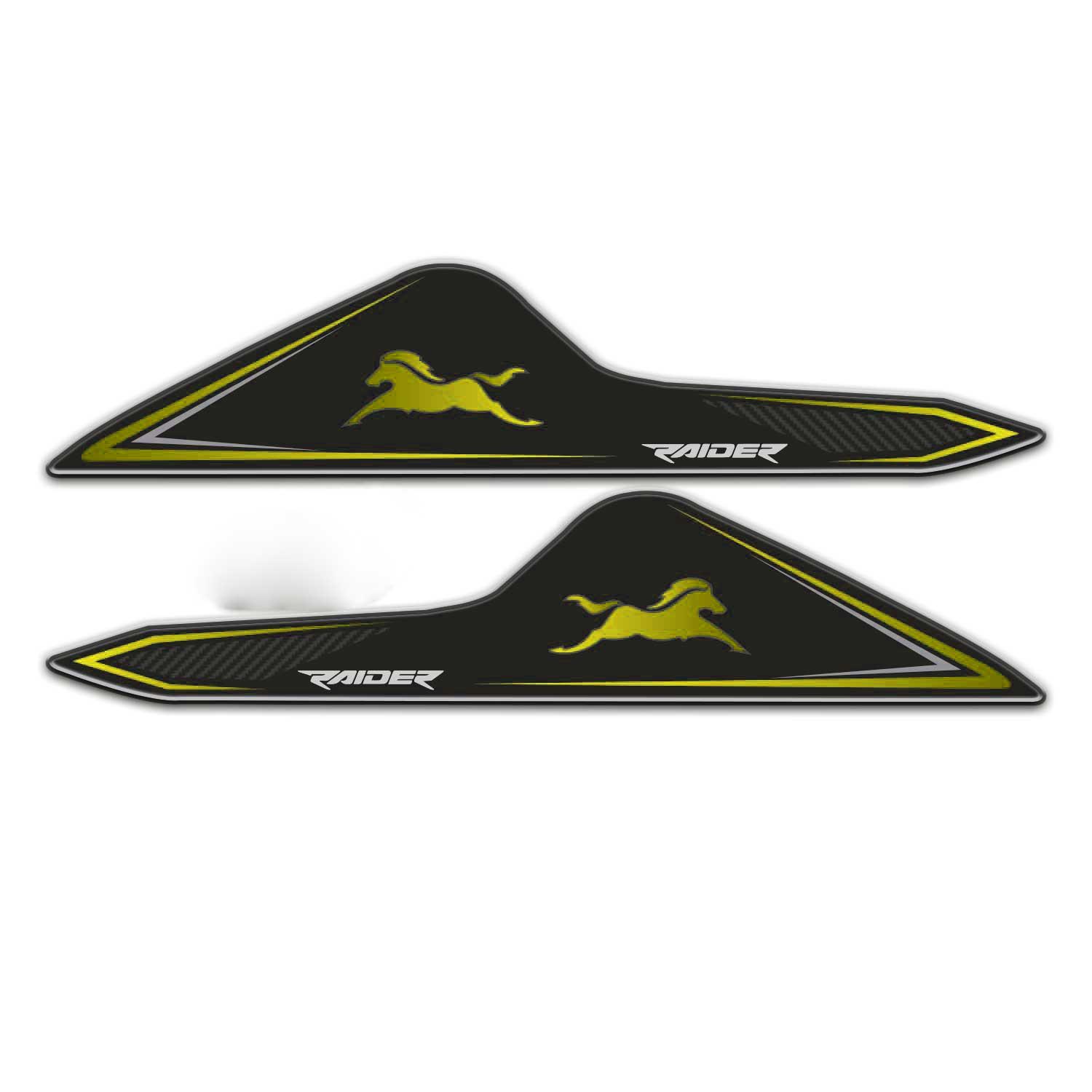 TVS Raider Kuyruk Sticker Pad Sarı Siyah Tasarım Redlinegrafik