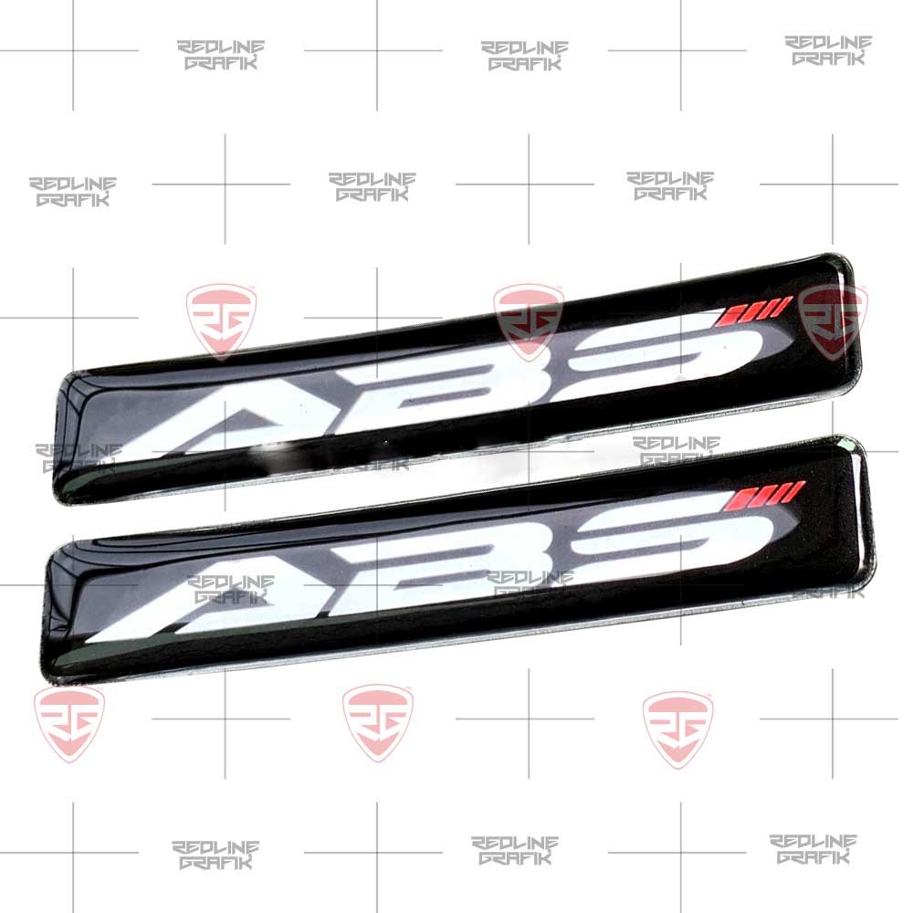 ABS Kabartmalı Sticker 2 Adet Yüksek Kalite