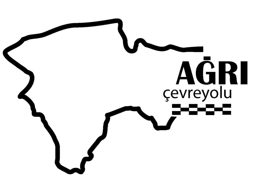 Ağrı Çevreyolu Sticker - Ücretsiz Kargo 