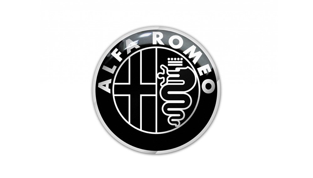 Alfa Romeo Sticker Siyah 2 Adet