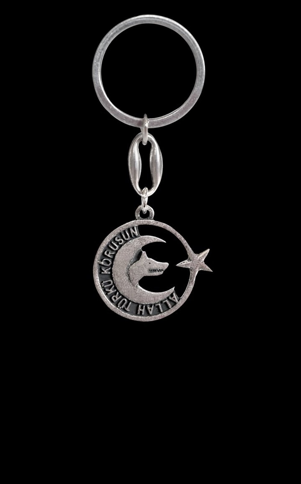 Allah Türkü Korusun Ay Yıldız Anahtarlık