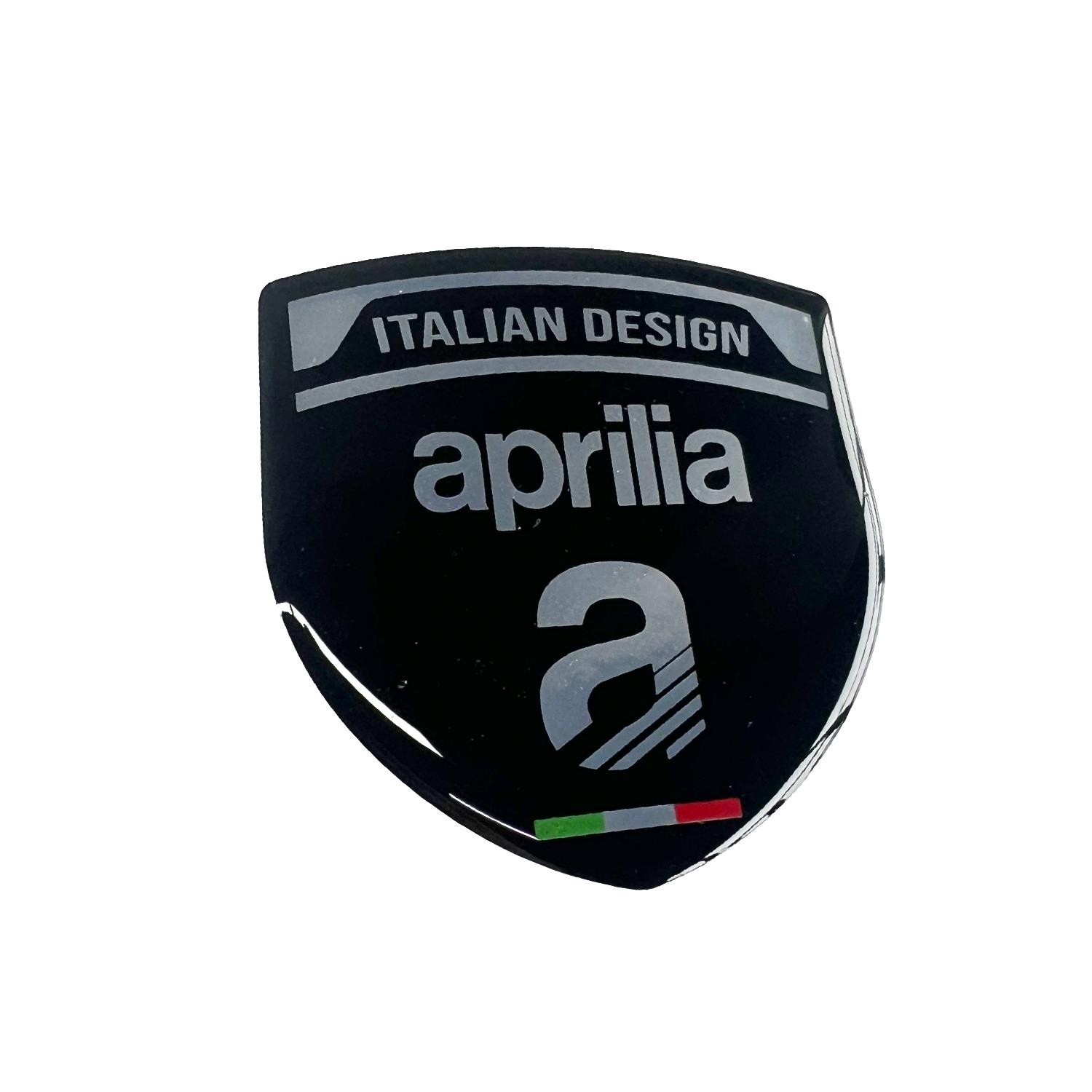 Aprilia 3D Gümüş Arma Sticker Redlinegrafik
