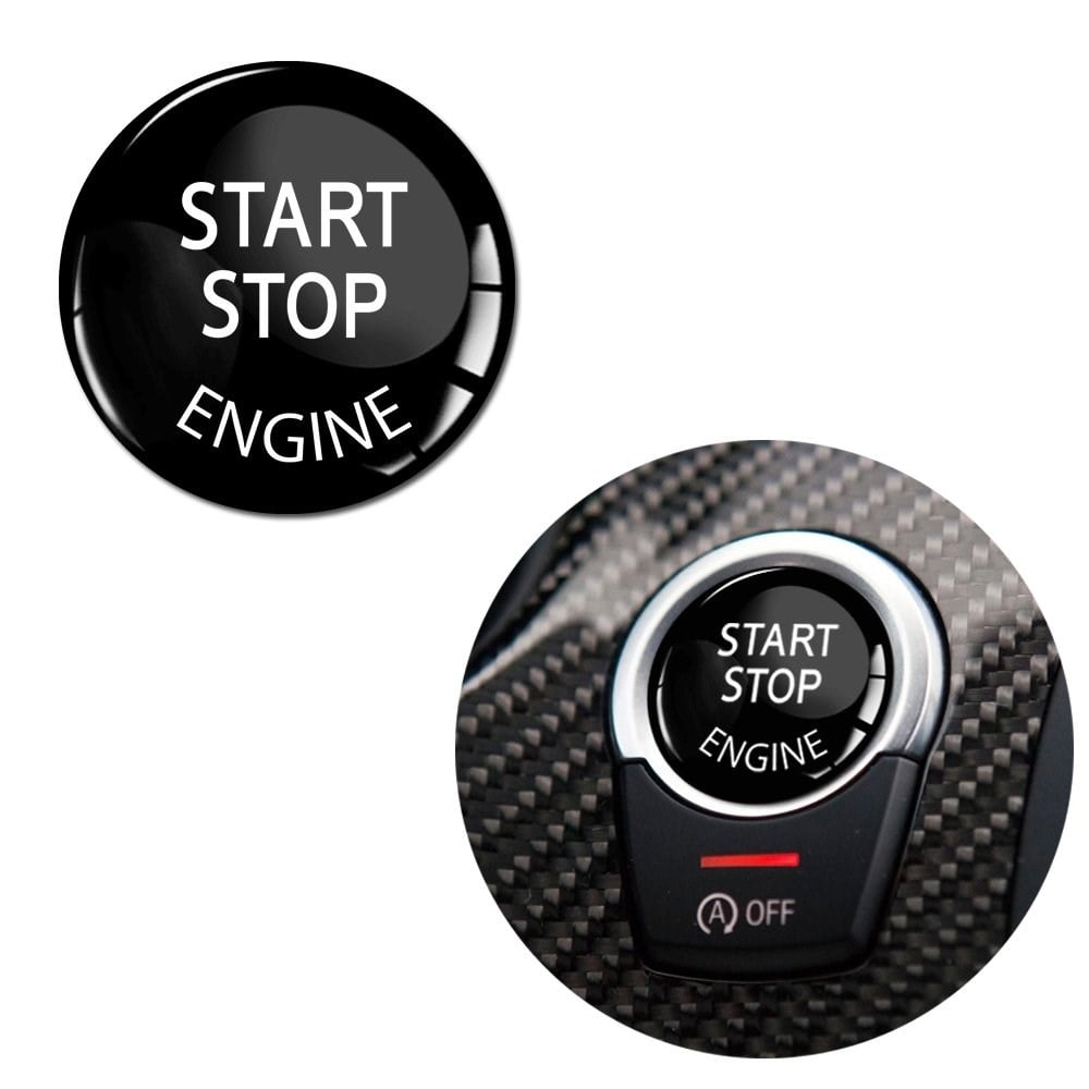 Araç Start-Stop 3d Sticker Siyah 2 Adet