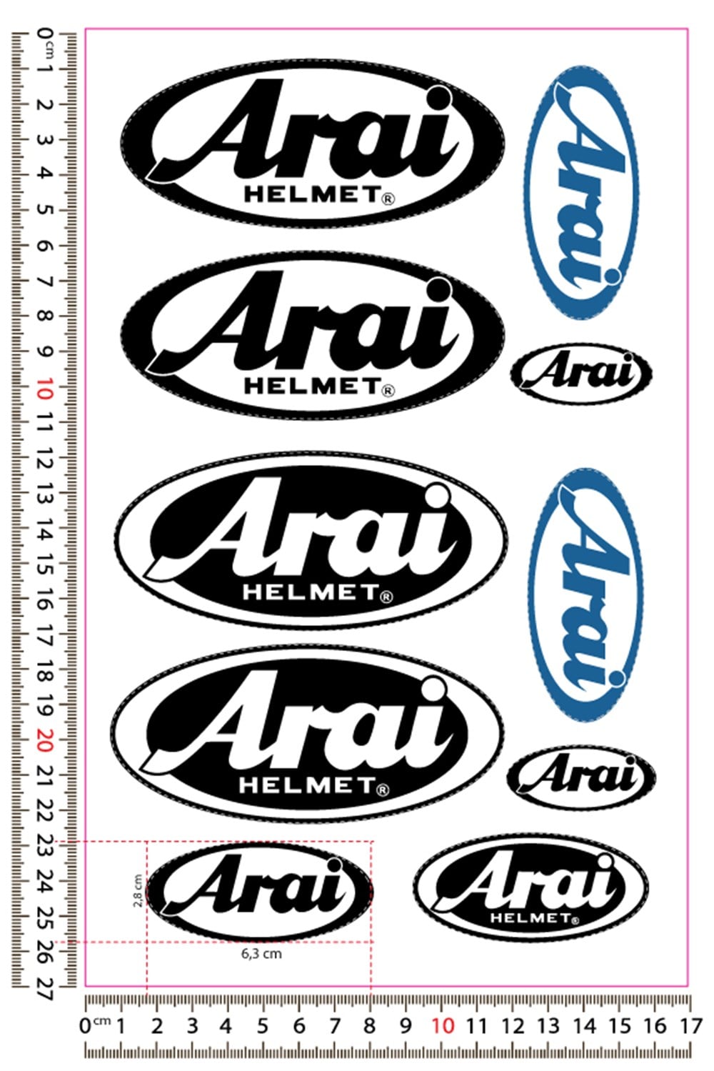 ARAI KASK Sticker Set