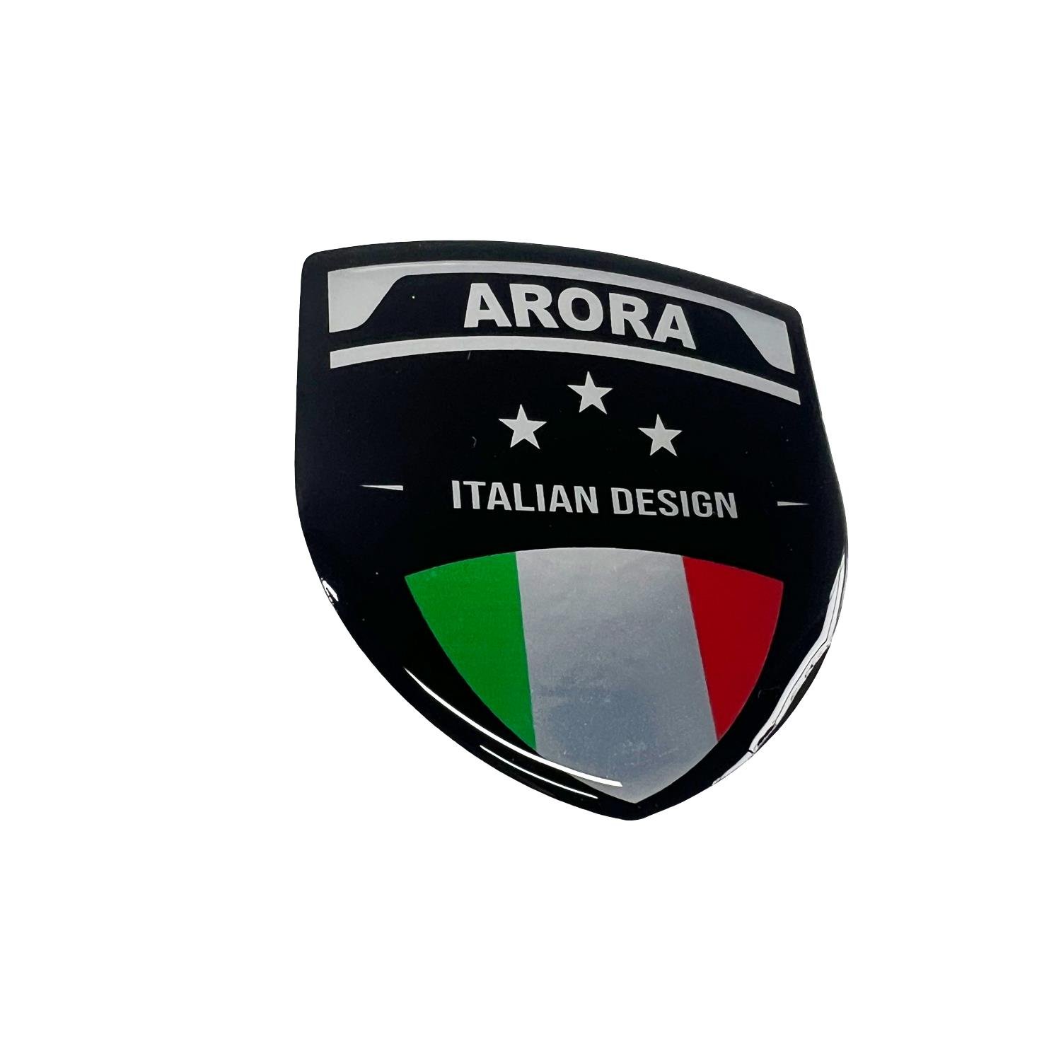 Arora 3D Gümüş Arma Sticker Redlinegrafik