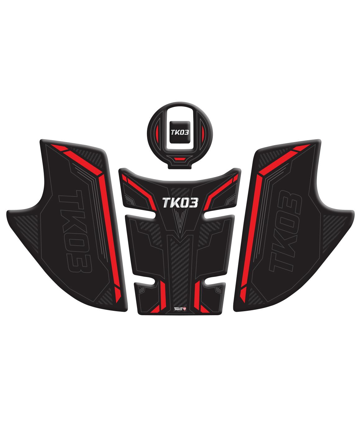 Kuba TK-03 Kırmızı Tank Pad Redline Grafik