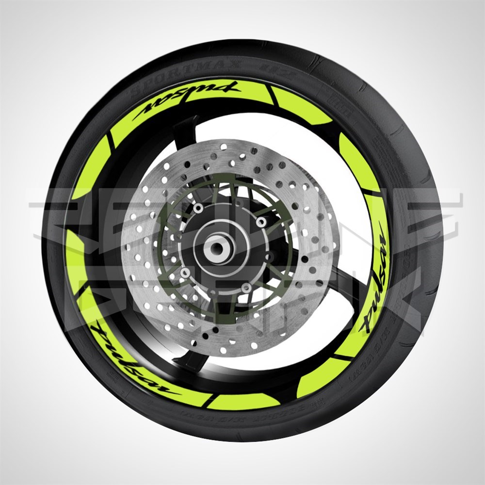 BAJAJ PULSAR FOSFORLU SARI JANT ŞERİTİ