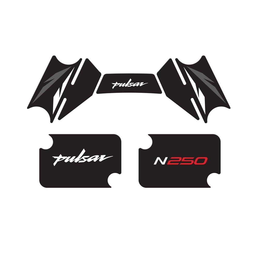 Bajaj Pulsar N250 2023 Model Gidon Pad Set Beyaz Edition Special Series Redline Grafik 