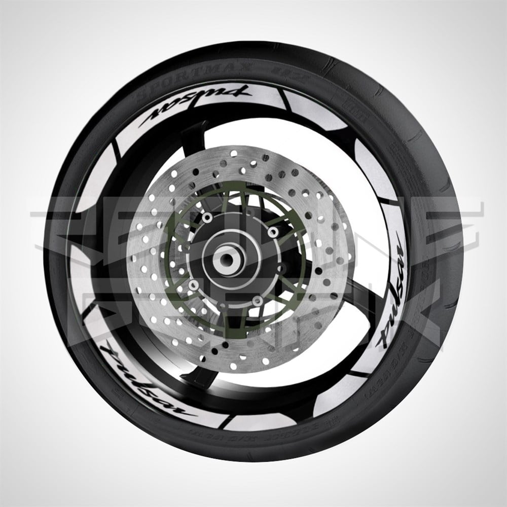 BAJAJ PULSAR REFLEKTİF GÜMÜŞ BEYAZ JANT ŞERİTİ