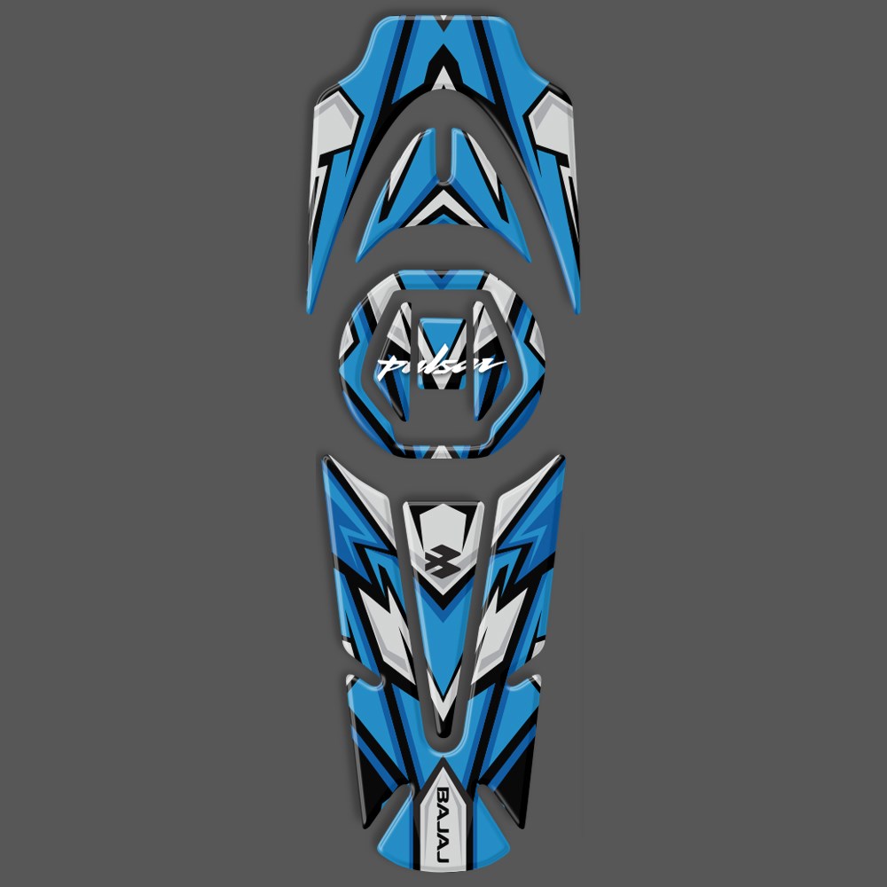 Bajaj Pulsar Tank Pad set Mavi