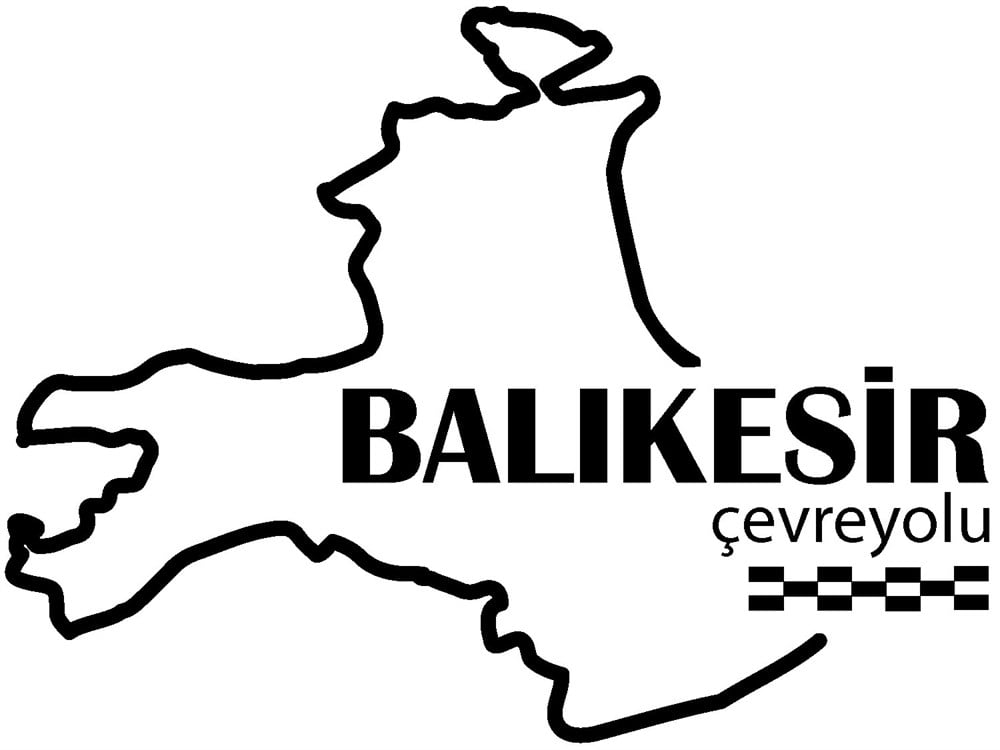 Balıkesir Çevreyolu Sticker - Ücretsiz Kargo 