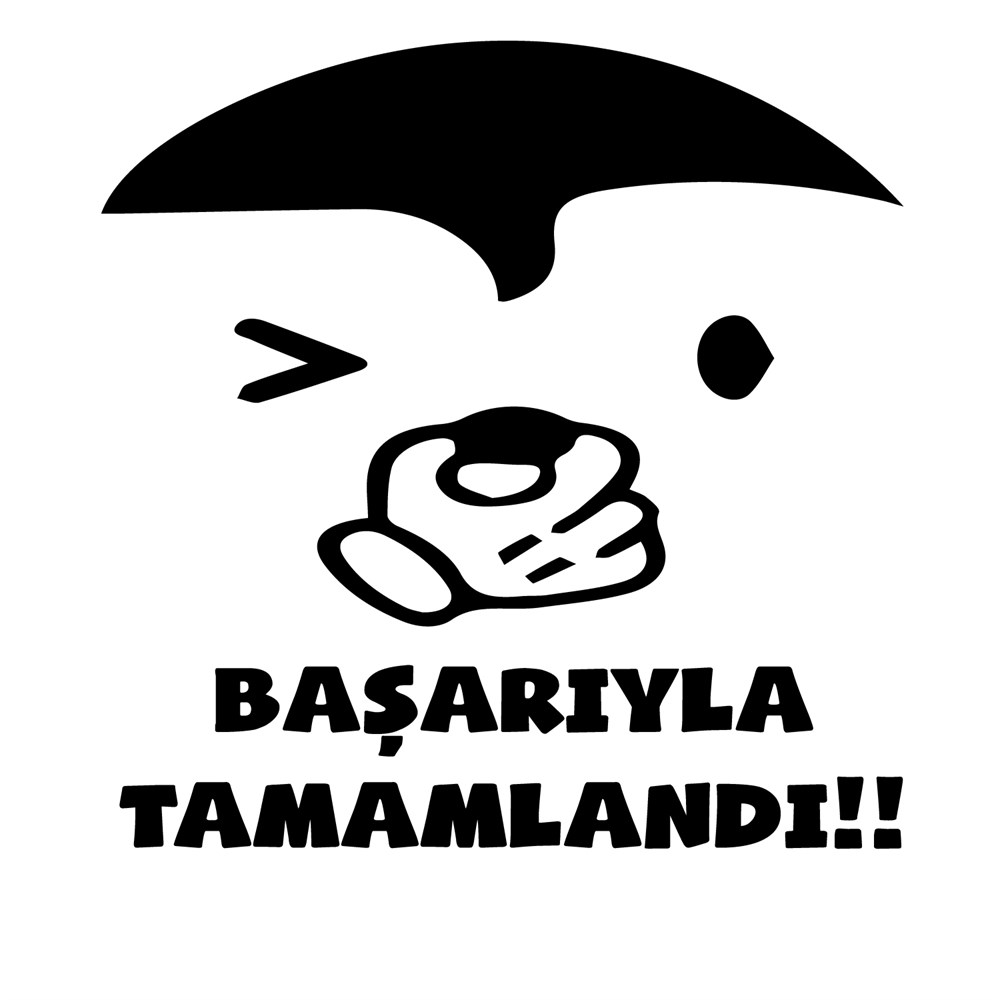 BAŞARIYLA TAMAMLANDI TUVALET STİCKER