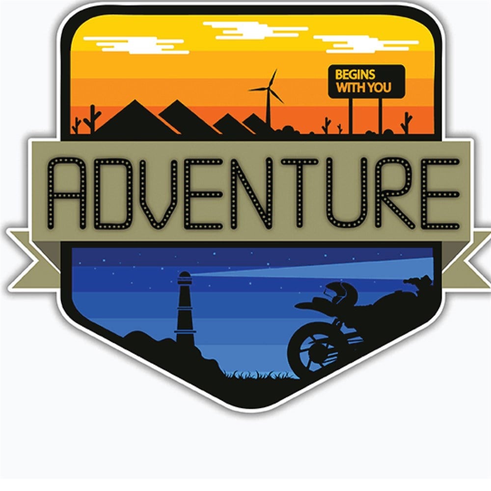 Begins With You Adventure Sticker
