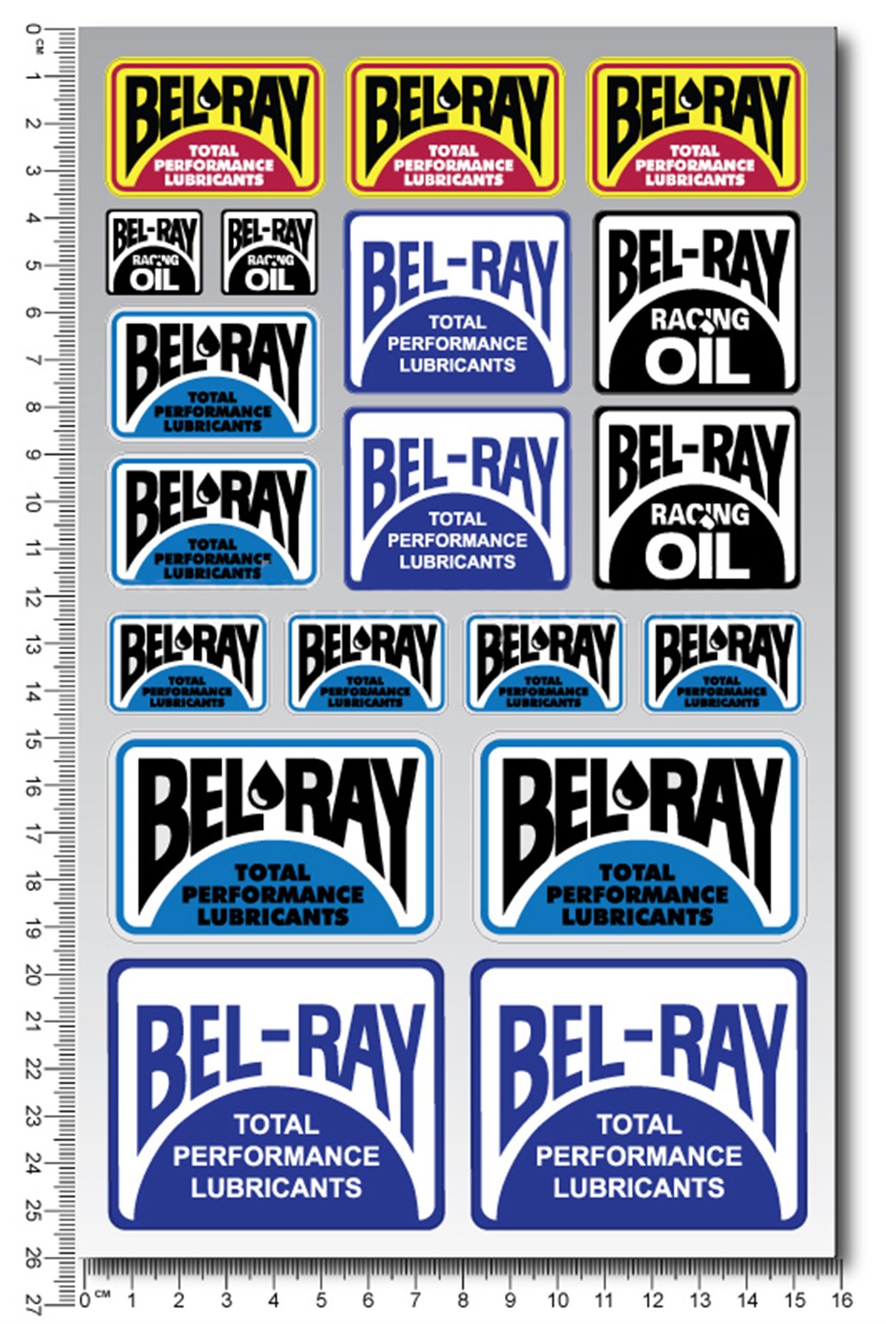 Bel-Ray Sticker Set