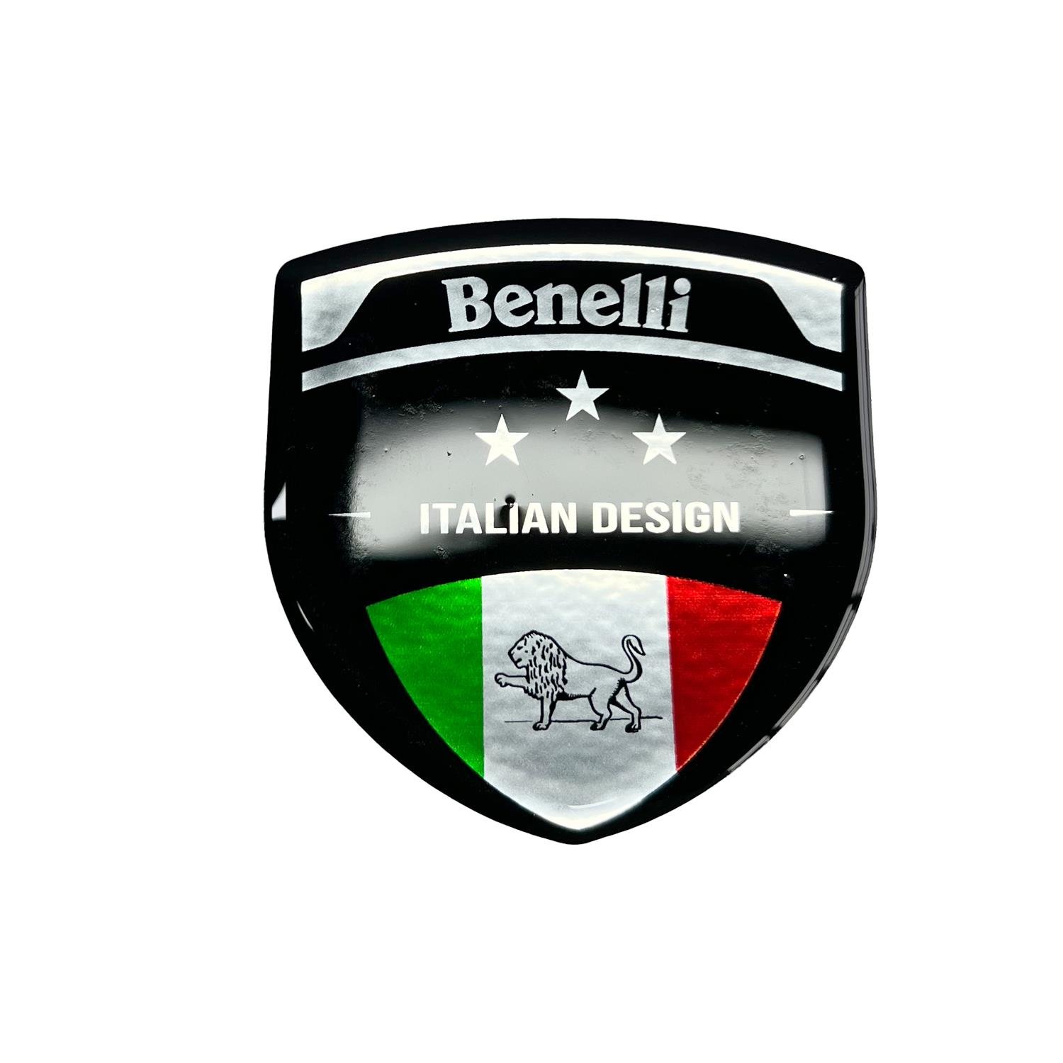 Benelli 3D Gümüş Arma Sticker Redlinegrafik