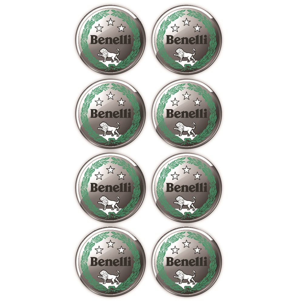 Benelli Logo 8'li Koruma Takozu 3D Sticker Etiket 