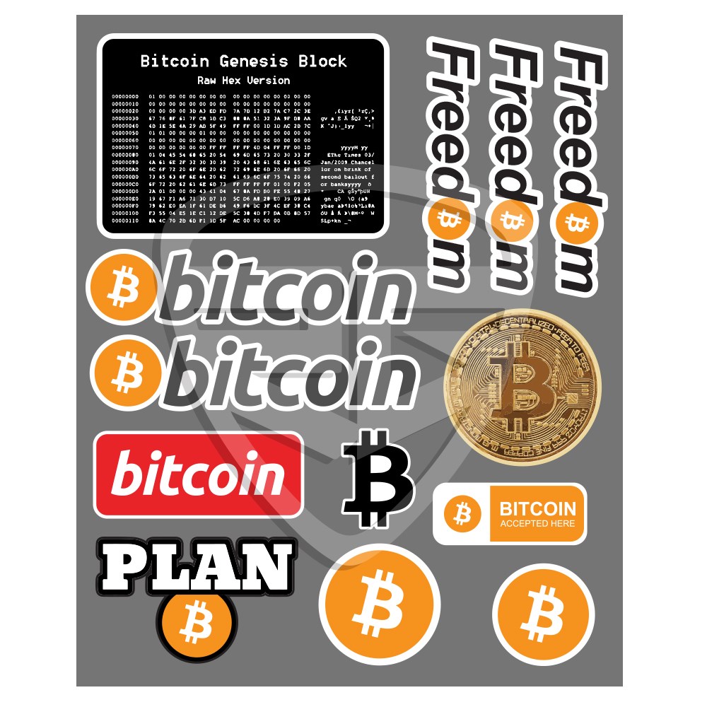 Bitcoin Sticker Set