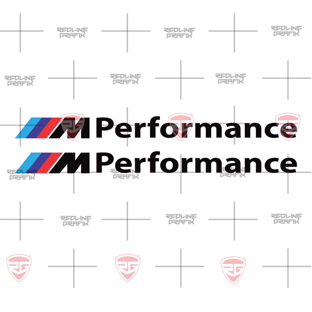Bmw M Performance Siyah Sticker Logo Amblem