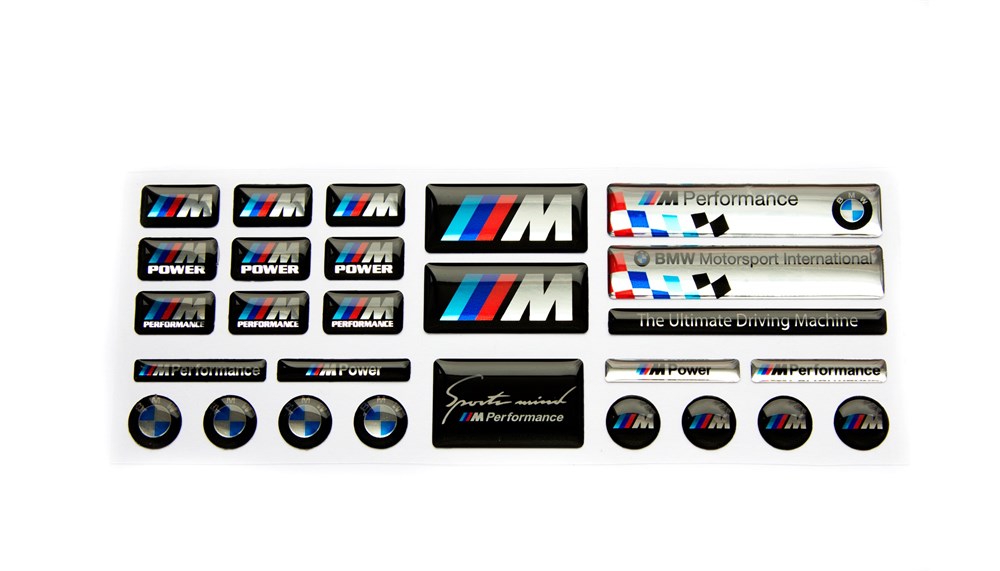 Bmw M Serisi 3D Sticker Set 