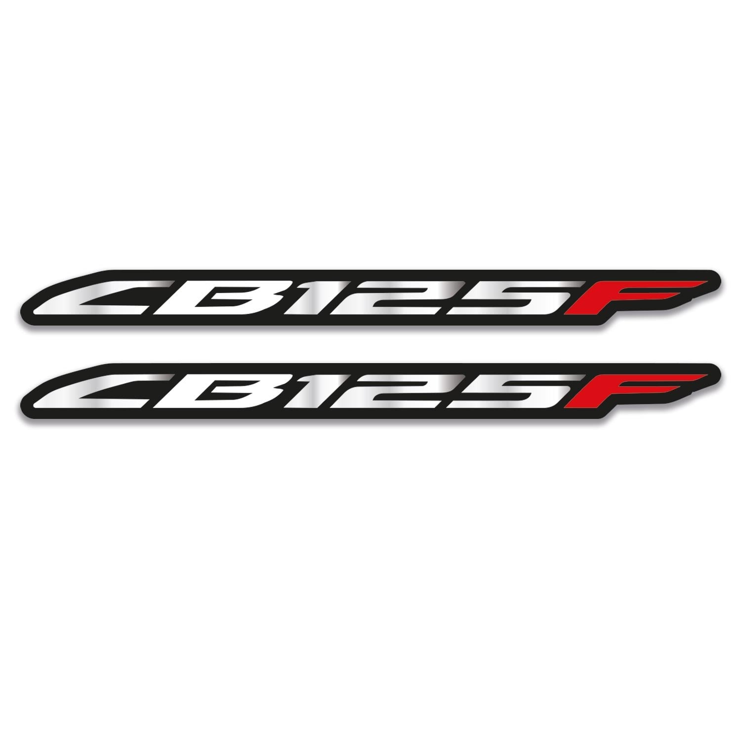 Redlinegrafik CB125F Yazılı Gümüş Kırmızı Grenaj Sticker Set 2 Adet