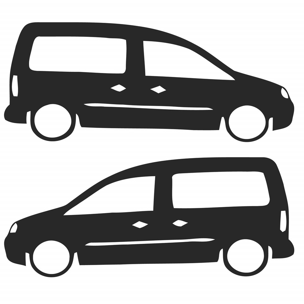 Caddy Basık Araç Sticker-